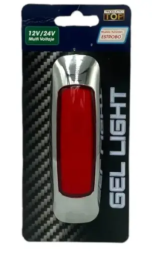 [MULT/6593/RD]  Plafón lateral universal de luz gel rojo