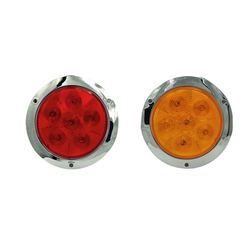  Plafón redondo de 12 LED base cromada 