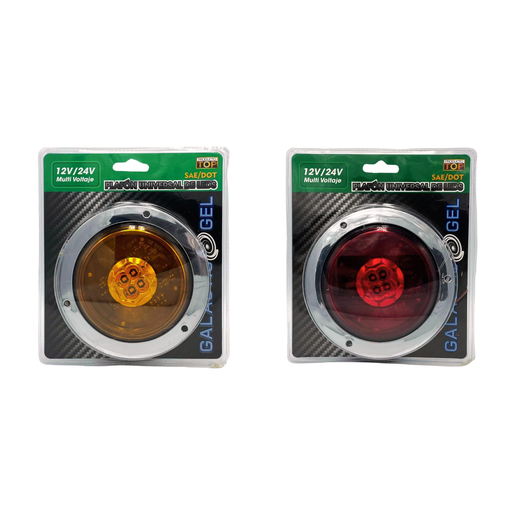 Plafón redondo ámbar galactic GEL de 4 LED