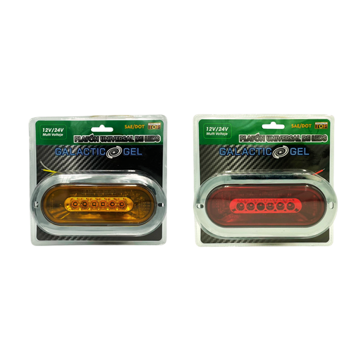 Plafón ovalado galactic con GEL de 6 LED 