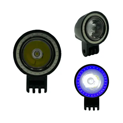 Faro LED min  con DRL(azul, verde y rojo)