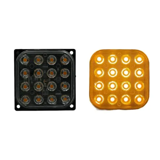 [COD16LED/YELLOW] Estrobo cuadrado amarillo de 16 LED universal