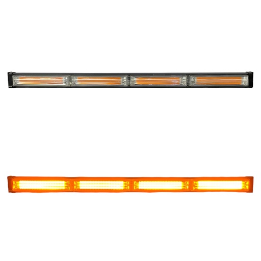 [RL4P-N032/AMB/AMB] Barra ámbar de 4 módulos COB color ámbar