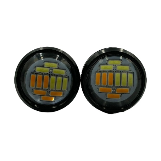 [KK420WHITE/AMBER] Ojo de águila bicolor (blanco/ámbar) de 3W
