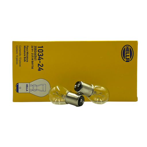 [FO-HE103424] Foco Hella 1034 2 polos patas disparejas 24V (Caja de 10 piezas)