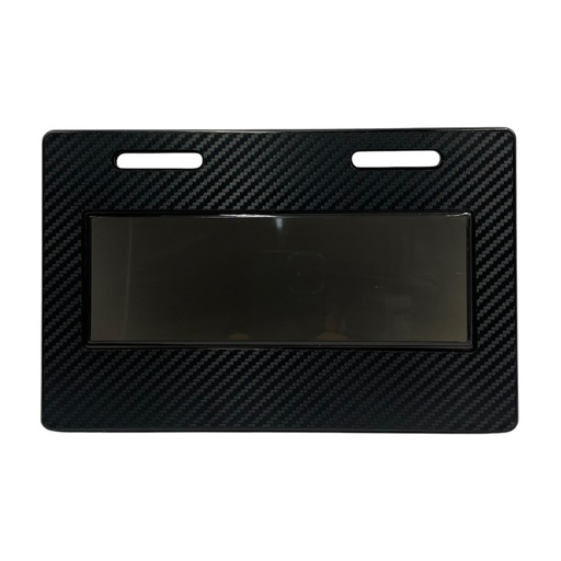 [PPM-FB-HM] Portaplaca para moto tipo fibra y base humo