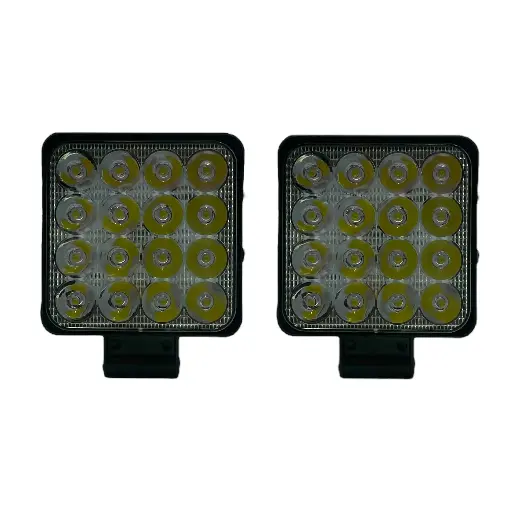 [EL042B/STR/WHITE] Faro blanco de 16 LED mini cuadrado