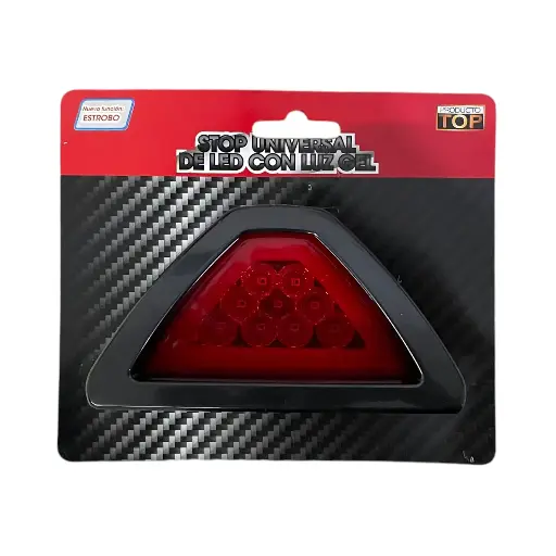 [STOP/GELRED/REDLED] Stop para moto rojo con 9 LED + GLO