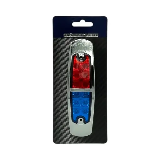 [MULT/6138/RD/BU] Plafón lateral de 12 LED rojo/azul