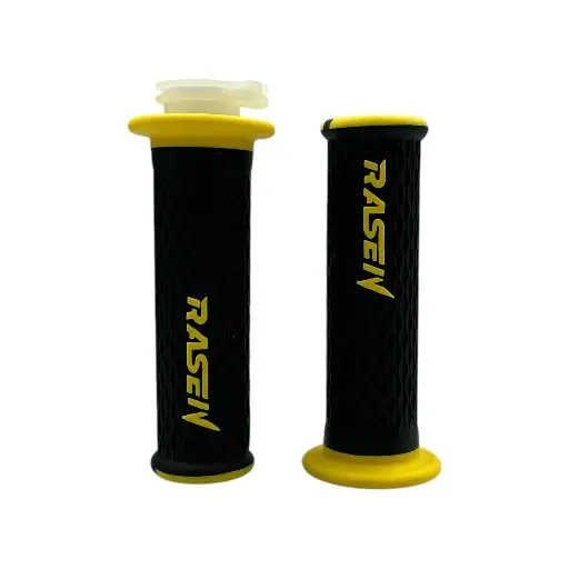 [RS-PUN-10018Y] Puño de caucho tipo agarre diamante amarillo