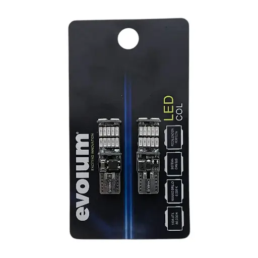 [T10-26SMD-B] Foco T10 color azul evolum