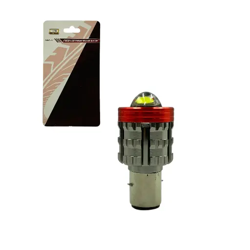 Foco LED BA20 para moto lente con ojos angulares 