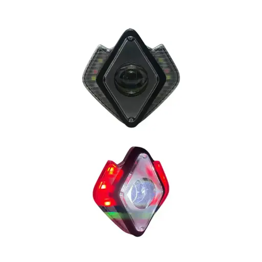 [DJ712RUAR] Faro LED blanco con lupa y cuartos rojos
