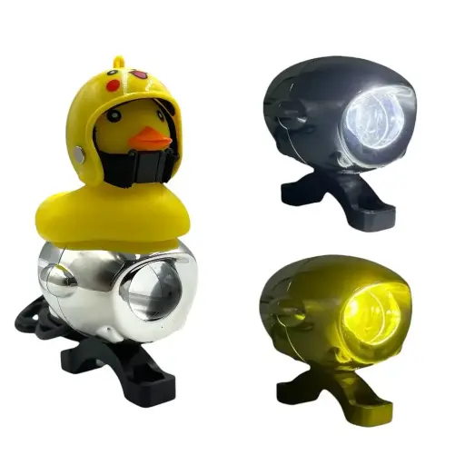 [DJ715RUAR] NeoFaro bicolor (blanco/ámbar) + pato decorativo
