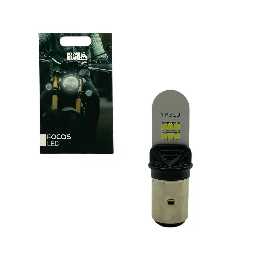 [H6-SILVER] Foco LED de media vuelta entra BA20