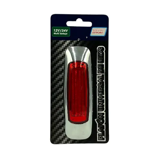 [MULT/6518/STR/RD] Plafón rojo lateral tipo laser de 8 LED