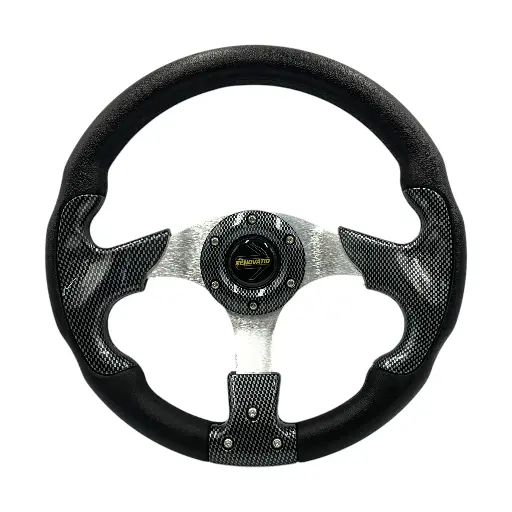 [QC-5197/CARBON] Volante deportivo tipo fibra de carbono