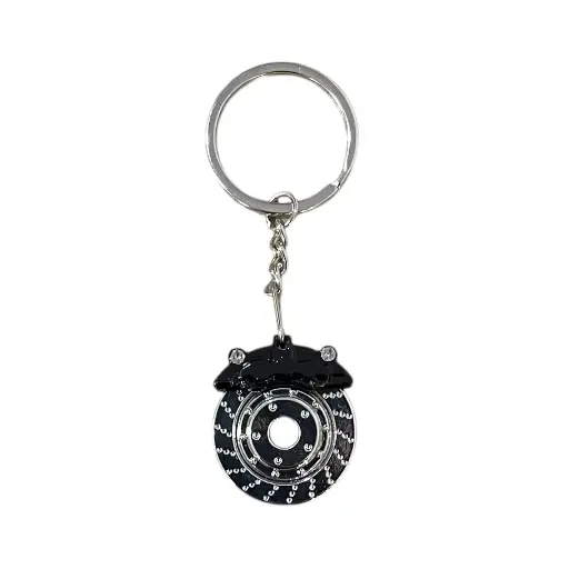 [LLAV/02/BLACK] Llavero de disco negro