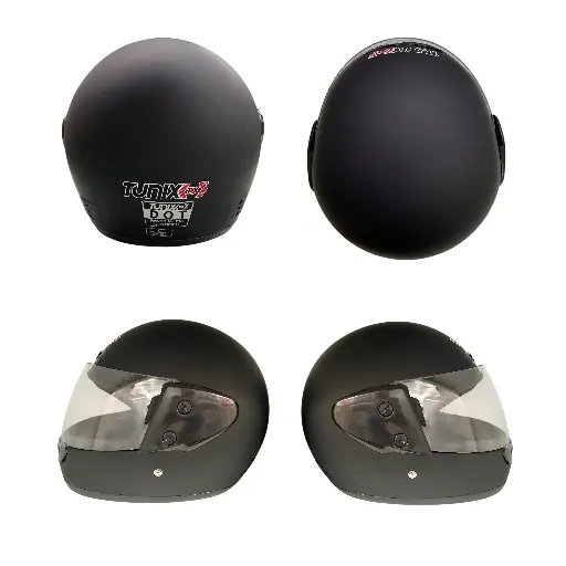 [CA-01MNL] Casco económico color negro mate grande