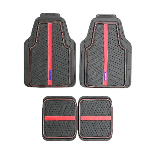 [MPTAM2R-SAI] Tapete de 4 piezas masterpoint con acabados en rojo