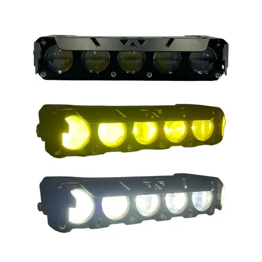 [FALM20-SAI] Faro LED bicolor blanco/ámbar (5 lentes grandes)