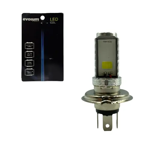 [MO-002] Foco para moto H4 luz blanca 