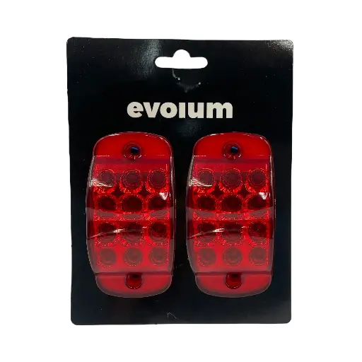 [TR-116 ROJO] Plafón tipo tortuga rojo de 12 LED