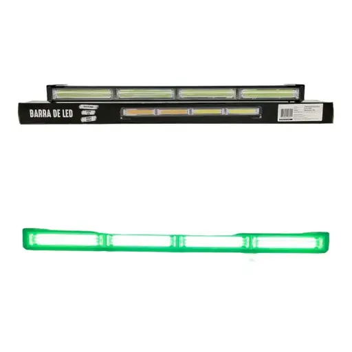 [BAR60SINGLEGF] Barra LED de 4 paneles cob con funciones Iron LED verde