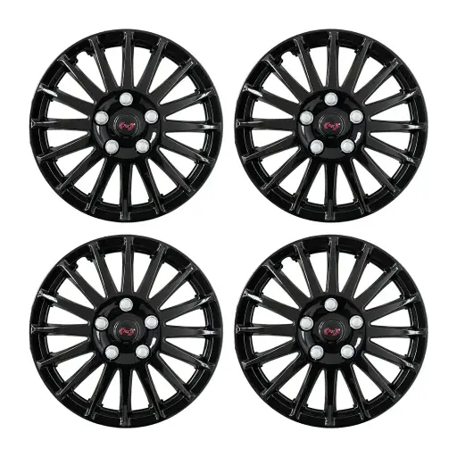 [T-XU1914N] Tapón de rin negro 14 universal