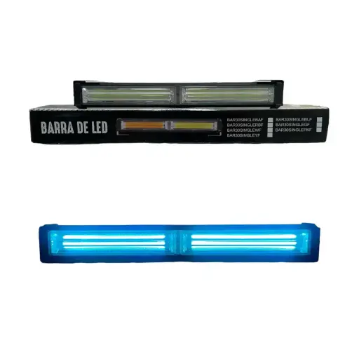 [BAR30SINGLEBLF] Barra LED azul hielo de 2 paneles COB con múltiples funciones