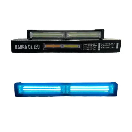 [BAR30SINGLEBLF] Barra LED azul hielo de 2 paneles COB con múltiples funciones