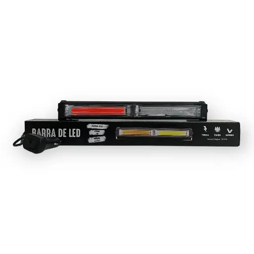 [BAR30SINGLERBF] Barra LED código patrulla de 2 paneles COB con múltiples funciones