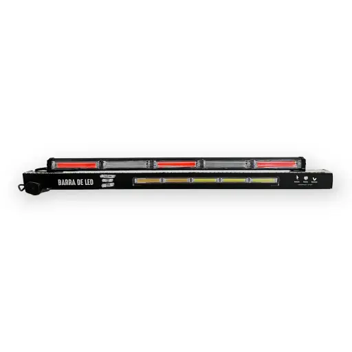 [BAR75SINGLERBF] Barra LED código patrulla de 5 paneles COB con múltiples funciones
