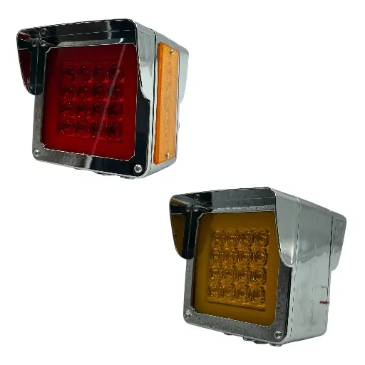 [PLA6667SET-NHY] Plafón de doble vista para camión de 18 LED contorno GLO con visera