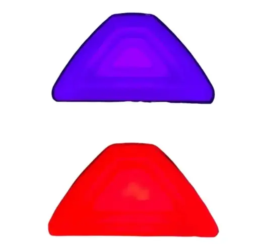 [STOP/6594/RD/PU] Calavera morada de stop para moto con funciones 