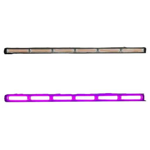[BAR90SINGLEMOF] Barra LED morado de 6 paneles COB con múltiples funciones