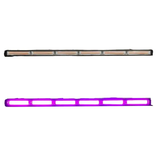 [BAR90SINGLEMOF] Barra LED morado de 6 paneles COB con múltiples funciones