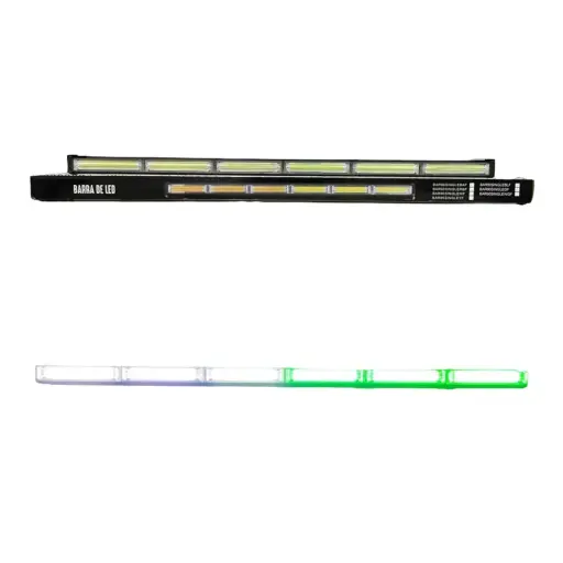 [BAR90SINGLEWGF] Barra LED blanco/verde de 6 paneles COB con múltiples funciones