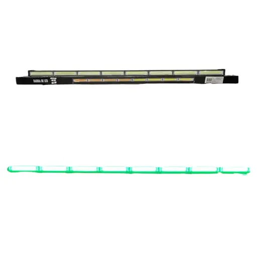 [BAR120SINGLEGF] Barra LED de 8 paneles COB diferentes funciones verde