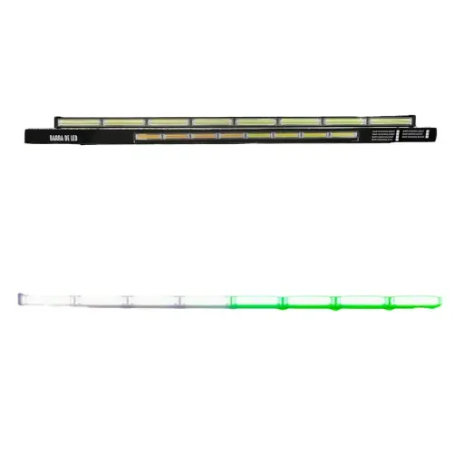 [BAR120SINGLEWGF] Barra LED de 8 paneles COB diferentes funciones blanco/verde