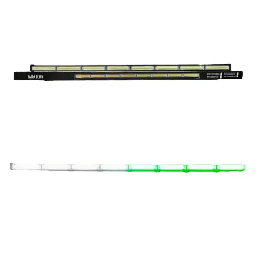 [BAR120SINGLEWGF] Barra LED de 8 paneles COB diferentes funciones blanco/verde