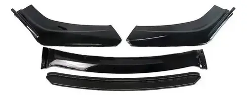 [AD-U183N] Lip y spoiler negro universal con línea de color negro