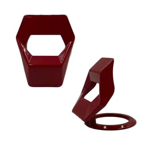 Tapa para protector de botón de encendido (Carbono y rojo)