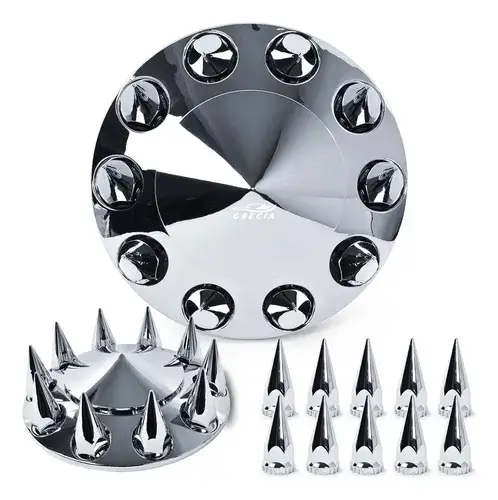 [CUR002-SAI] Cubre rin delantero para camión (Incluye cubierta de rin delantero ABS y 10 piezas de cubre tuercas ABS)