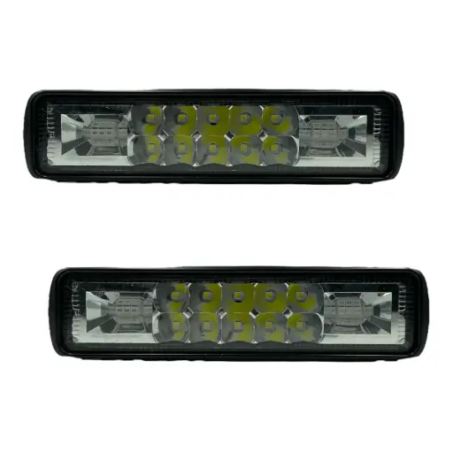 [EL067] Faro de niebla 16 LED azul con blanco