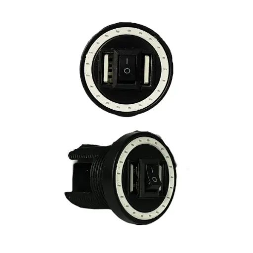 [PH01D] Cargador de celular USB y aro LED