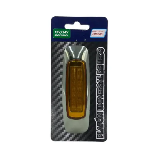 [MULT/6518/STR/AM] Plafón ambar lateral tipo laser de 8 LED
