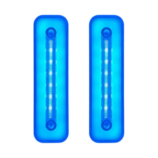 [MULT/6528/GEL/IBU] Plafón lateral azul hielo 6 LED con luz gel