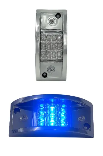 [SJVS2902/TRANS/CL/BL] Plafón lateral de 12 LED azul