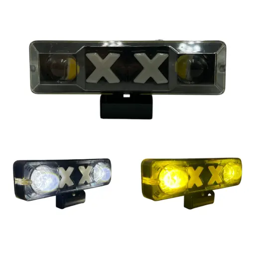 [XK42/RD/BL] Faro LED con DRL Rojo/Azul 